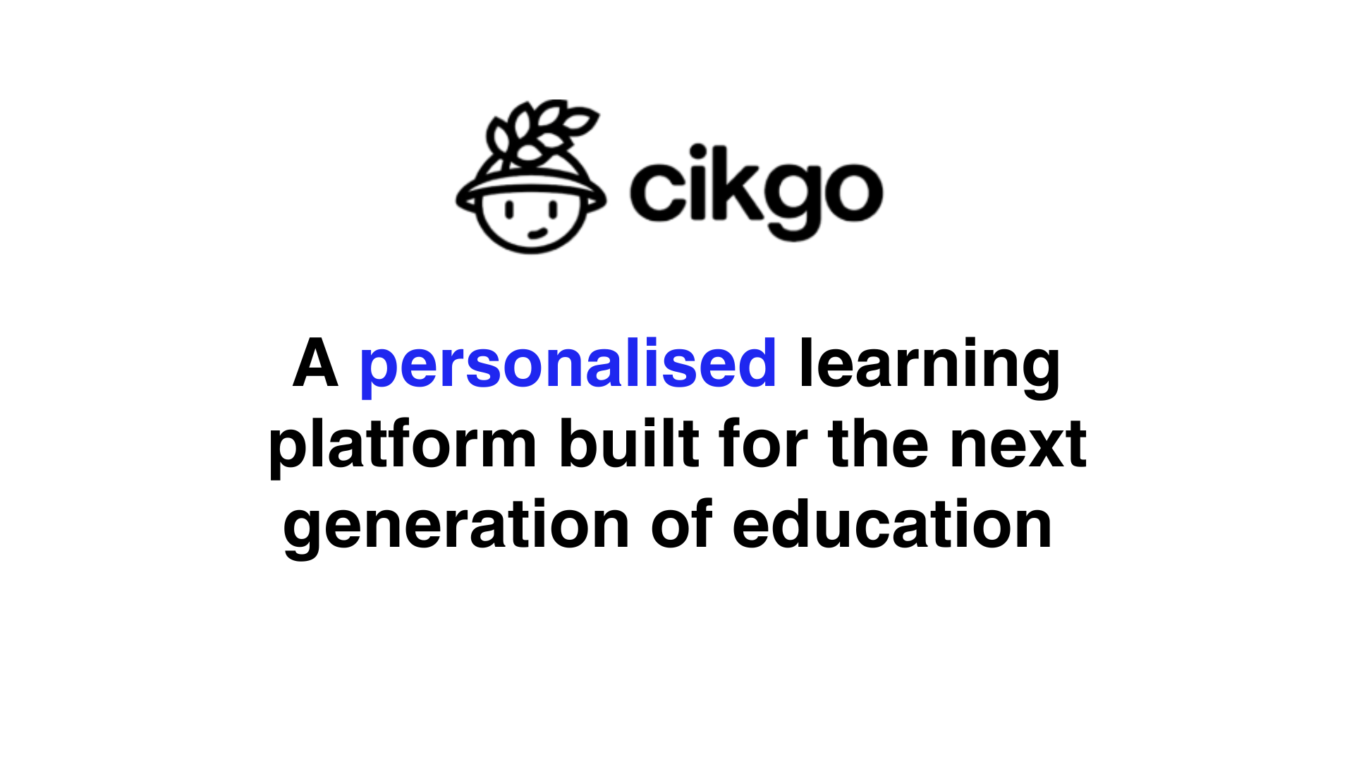 Personalised learning platform by AICET